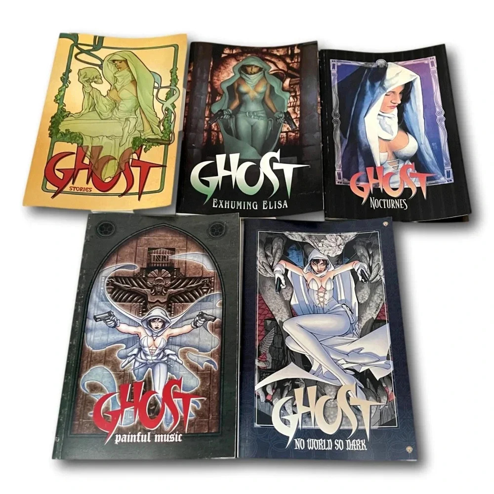 Ghost  Dark Horse Lot 5 Omnibus Books Manga Nocturnes Exhuming Painful TPB Book